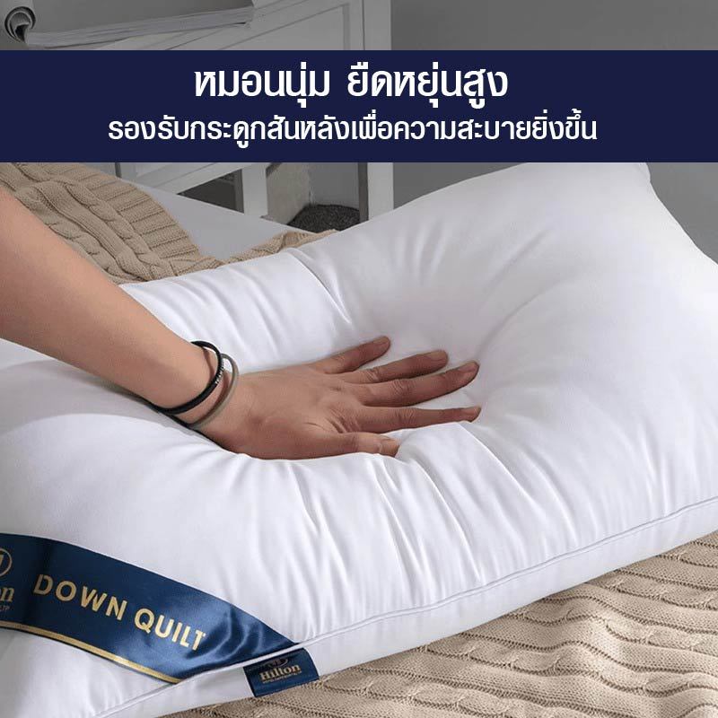 หมอน หมอนโรงแรม หมอนสุญญากาศ หมอนหนุนใบใหญ่ หมอนนอน - รูปที่ 4
