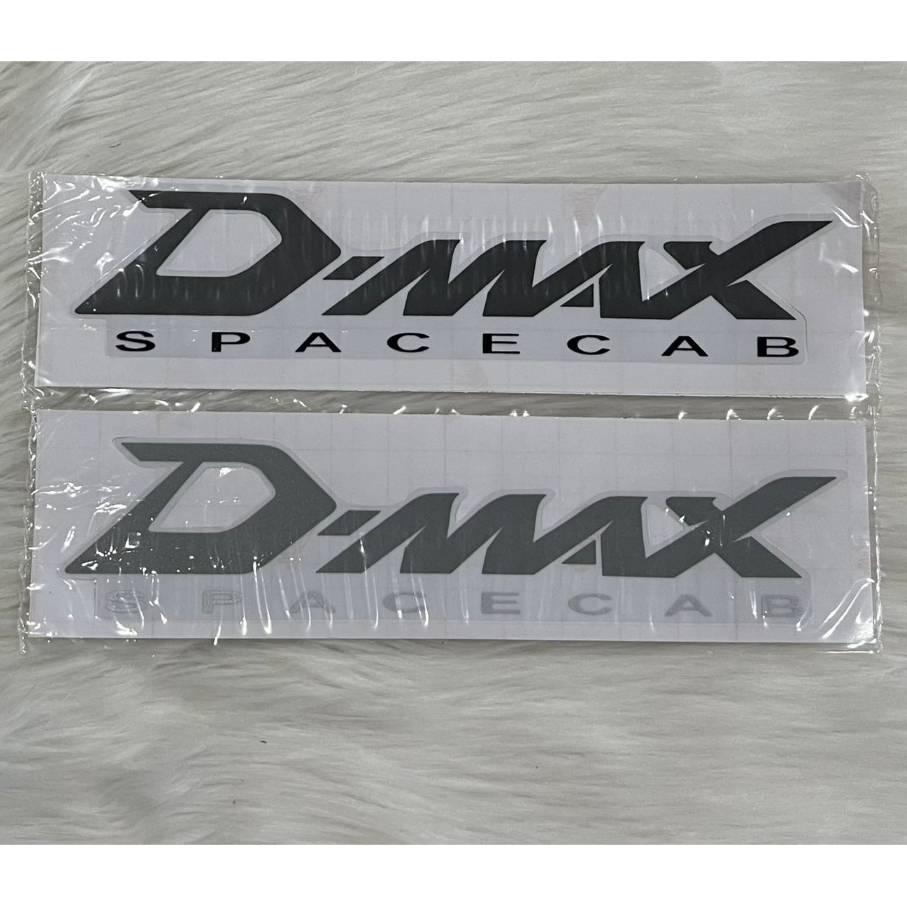 สติ๊กเกอร์ ติดข้างท้ายกระบะ ตัว D-MAX SPACECAB รถ D-MAX ปี 2007-2011 (1ชุด 2 แผ่น)