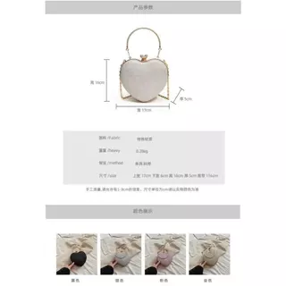 กระเป๋าสไตล์ไฮโซ ลูกคุณหนู งานเพชรทั้งใบ สินค้าพร้อมส่ง #029
