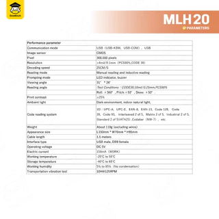 เครื่องอ่านบาร์โค้ด เครื่องยิง สแกนเนอร์ MLH10/20 มีสาย ไร้สาย บลูทธ 1D 2D Wireless Bluetooth QRcode