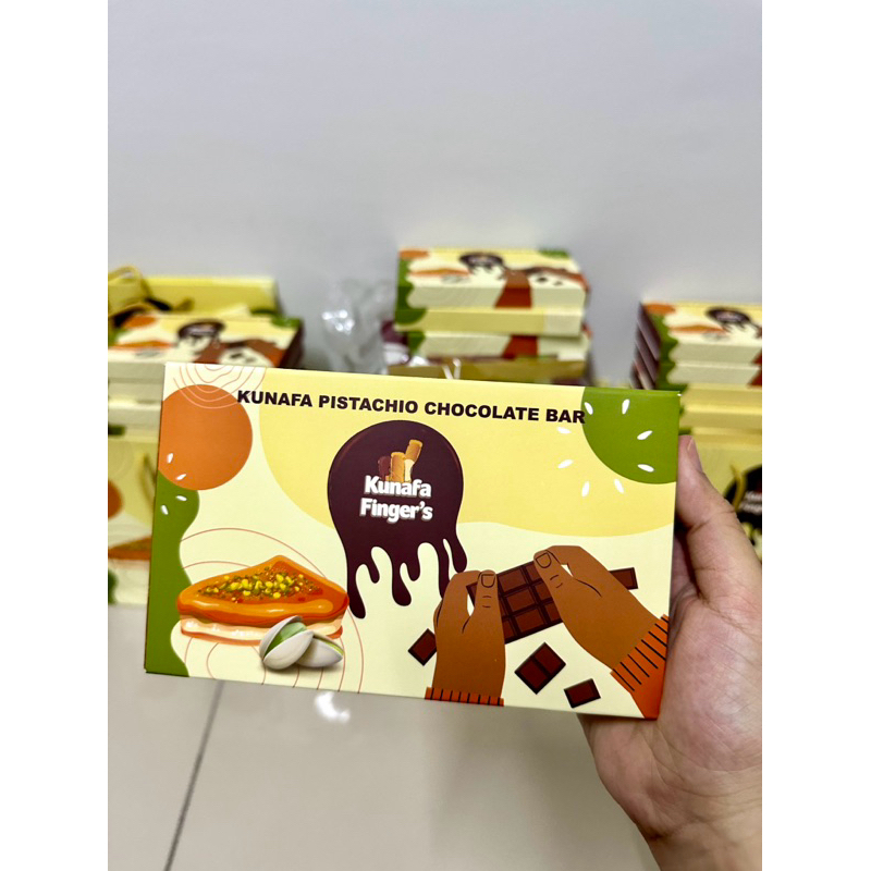 🇲🇾พร้อมส่ง ช็อกโกแลตดูไบพรีเมี่ยม ฮาลาล💯Chocolate Dubai Kunafa Pistachio Chocolate Bar Kunafa Finger