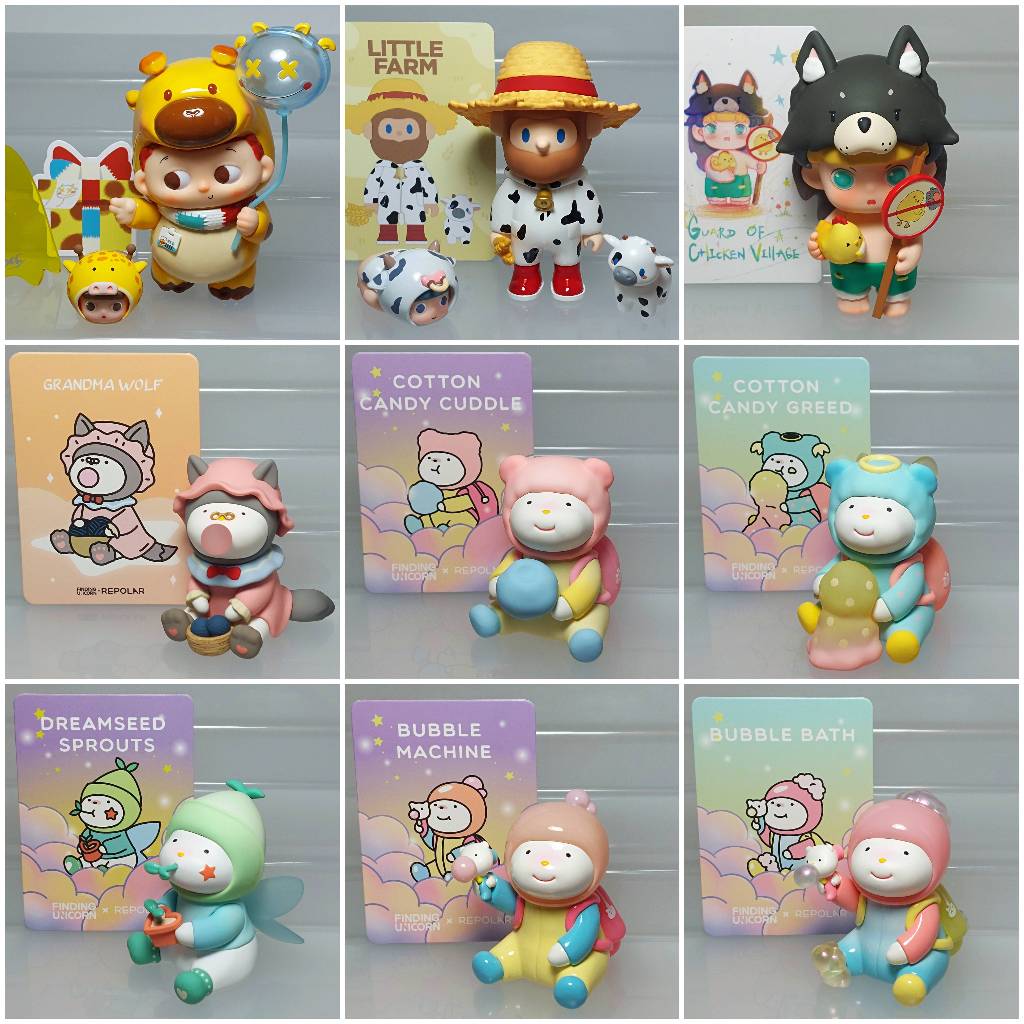 [มือสอง] [เลือกตัว] กล่องสุ่ม โมเดล ชุดที่ 34 PIDOL / GUADI / FARMER BOB / REPOLAR Art Toy Blind Box