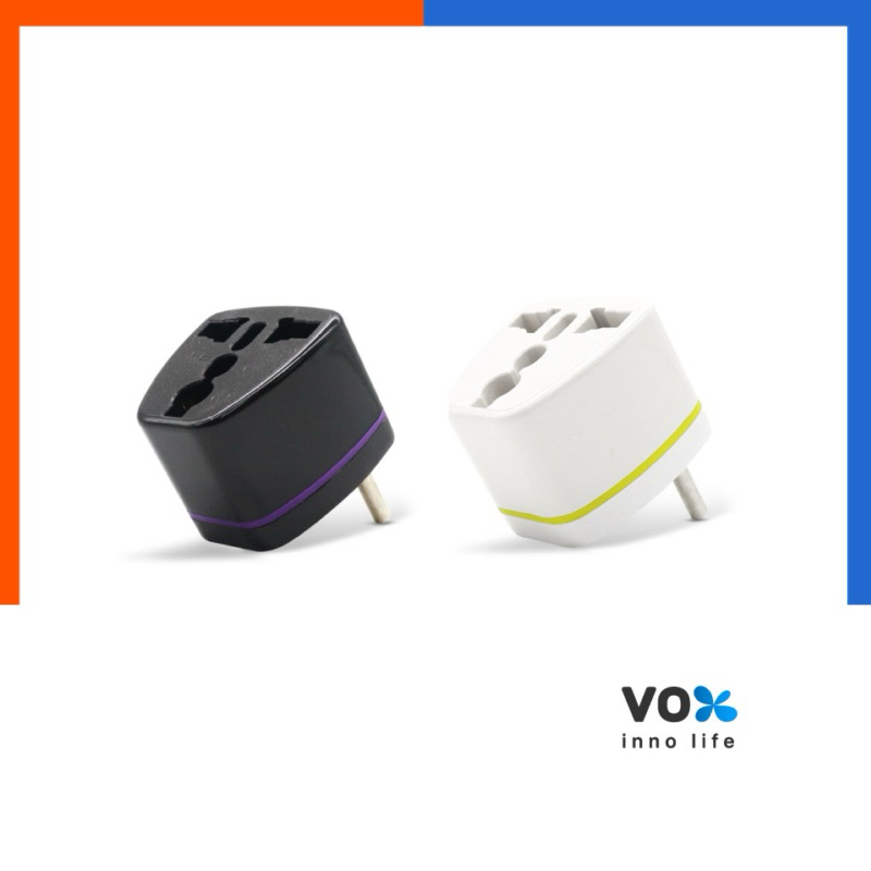 ปลั๊กไฟ US01 แปลง 3 ขา เป็น 2 ขา VOX ปลั๊ก อะแดปเตอร์ 1 ช่อง ปลั๊กเปลี่ยนทิศ 90 องศา ประกัน 3 ปี US.Station