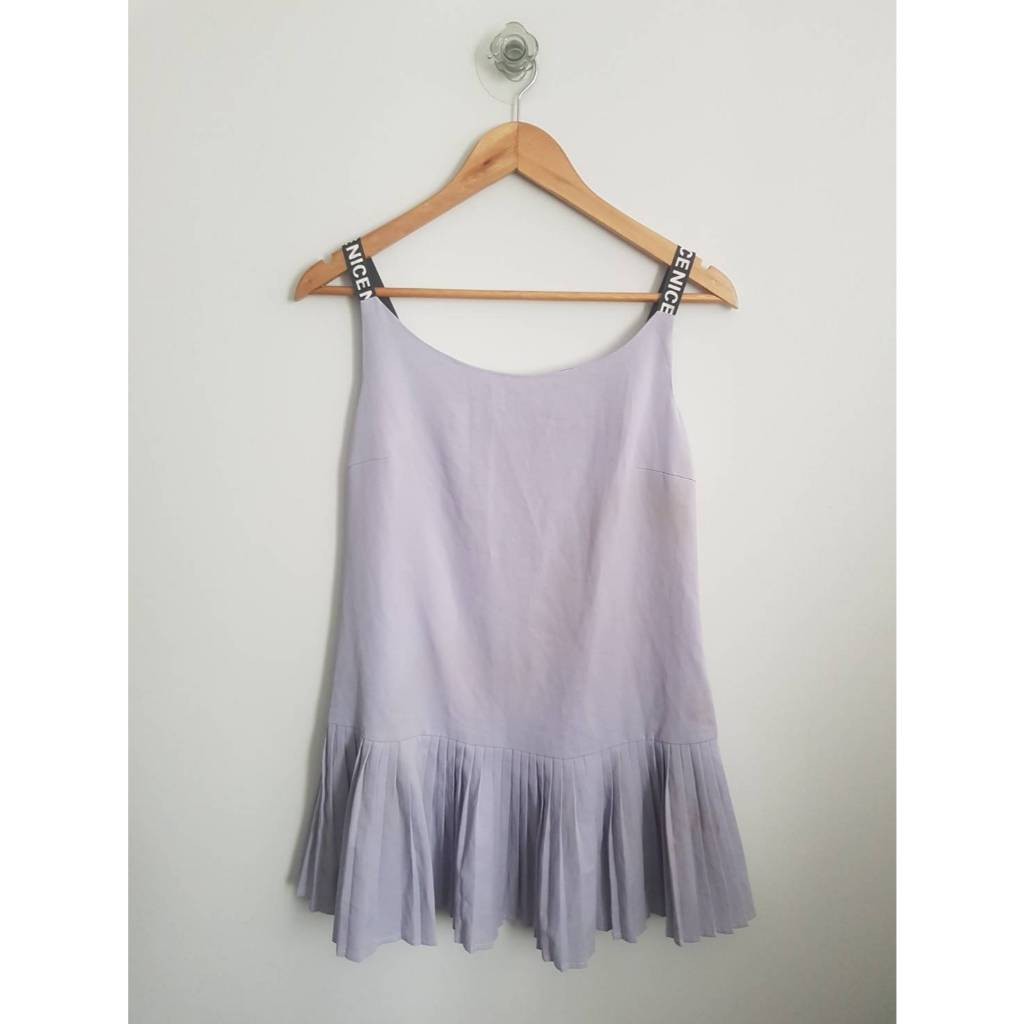 G-14ชุดเดรสสั้นชายพลีท แบรนด์ Cherish Live 34/34/42/23