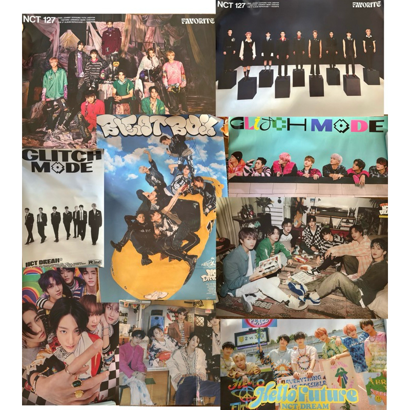 [พร้อมส่ง] โปสเตอร์ แผ่นใหญ่ หลายลายหลายอัลบั้ม NCT DREAM 127 ของแท้ Album Fansign Event Shopee Conc