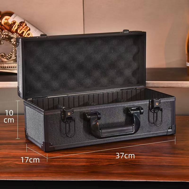 กล่องนาฬิกา 8 เรือน อลูมิเนียม+หมอนฟองน้ำ กล่องใส่นาฬิกา Watch Box กล่องของขวัญ กล่องรหัสผ่าน