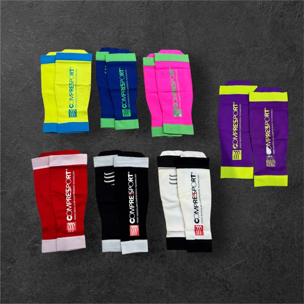 ปลอกน่อง Compressport R2V2 Calf Guard Compression ลดการปวดเมื่อย และความเหนื่อยล้า (มีตำนิ)