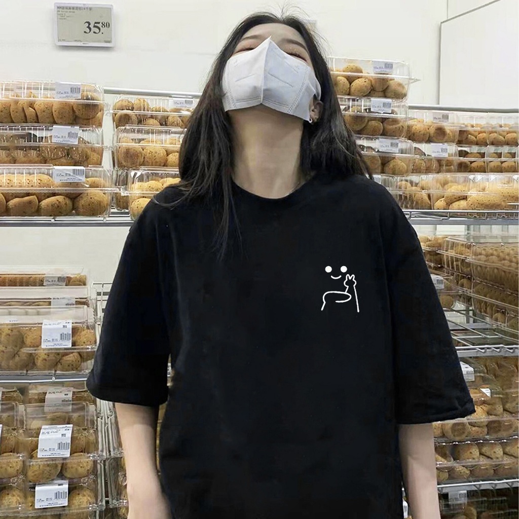 Basi  เสื้อขาว เสื้อยืด oversize เสื้อตลก เสื้อน่ารัก ผ้าคอตตอน 100% เนื้อผ้าเกรดพรีเมียม คอกลม ใส่สบาย ราคา ถูกที่สุด ดีลบีเคเค แกลเลอรีภาพที่ 6