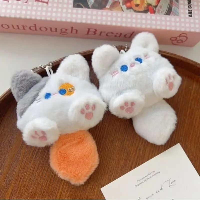 พร้อมส่งจากไทย  🐱 พวงกุญแจแมว พวงกุญแจน้องแมว ตุ๊กตาแมว ขนนิ่ม ที่ห้อยกระเป๋า จี้ห้อยกระเป๋า ตุ๊กตาแมว