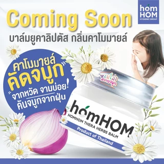 HomHom หอมหอม เทอรา เฮิร์บ บาล์ม 20 กรัม (ยูคาลิปตัส หอมแดง กลิ่นคาโมมายล์ โรสแมรี่)