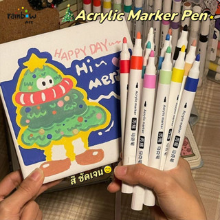 ปากกาอะคริลิค 12/24/36/48/60/80 สี ปากกามาร์กเกอร์อะคริลิค แ…