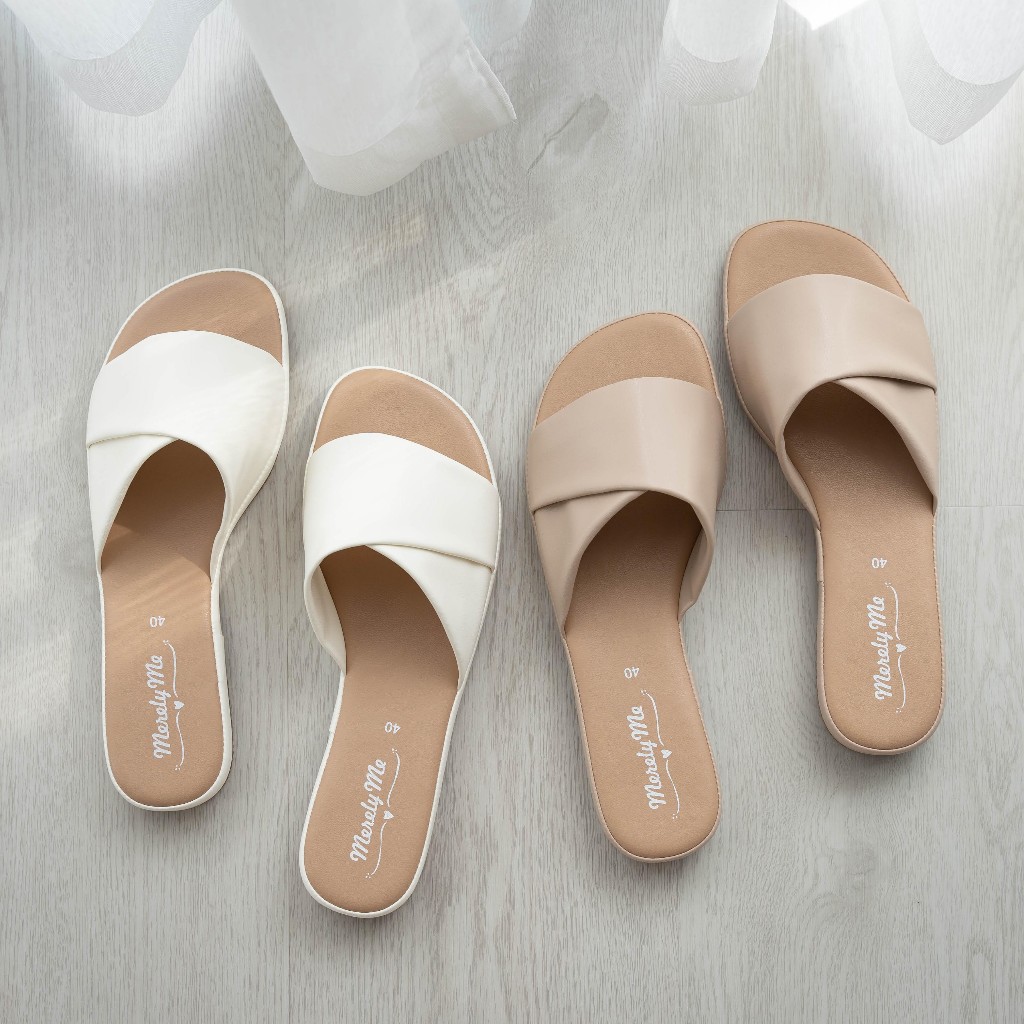 [เหลือ 587 ฿ ใช้โค้ดลด 15%ตามรูป] MerelyMe รุ่น Lunar รองเท้าแตะผู้หญิง สัมผัสนุ่ม ใส่สบาย ไม่กัดเท้า