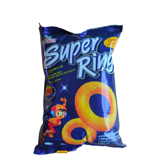 (ห่อใหญ่) ขนม Bika-Super Ring รสไก่/ชีส ห่อใหญ่ 60 กรัม อร่อยเหมือนเดิม ขนมในตำนาน นำเข้าจากมาเลย์เซีย