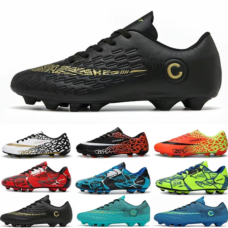 ส่งไวมาก รองเท้าฟุตบอล รองเท้าสตั๊ด เด็กและผู้ใหญ่ สีเจ็บ ไซค์32-43 พร้อมส่ง