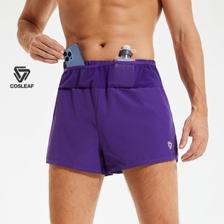 Cosleaf กางเกงขาสั้้นผู้ชายกางเกงวิ่ง สำหรับออกกำลังกายมีซับ…