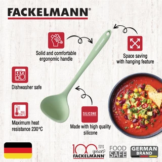 FACKELMANN กระบวยซิลิโคน ทนความร้อน 230°C Silicone Soup Ladle Food Grade