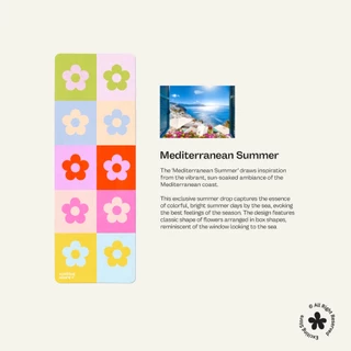 (จัดส่งต้น ก.ย.) Mediterranean Summer Mat | เสื่อโยคะ เสื่อออกกำลังกาย