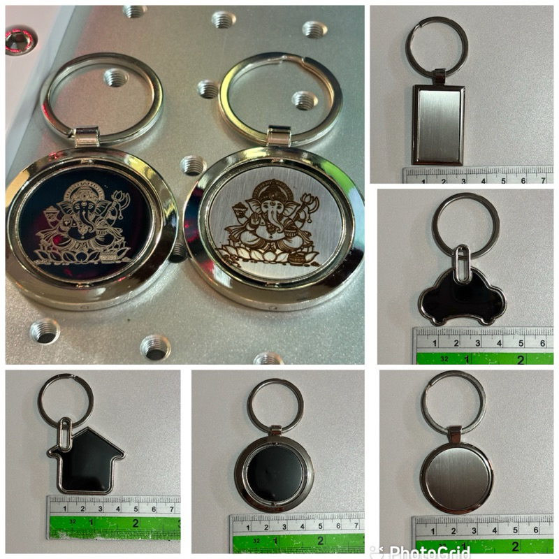 ใหม่ 🥰 พวงกุญแจพร้อมสลักข้อความ เป็นสแตนเลส