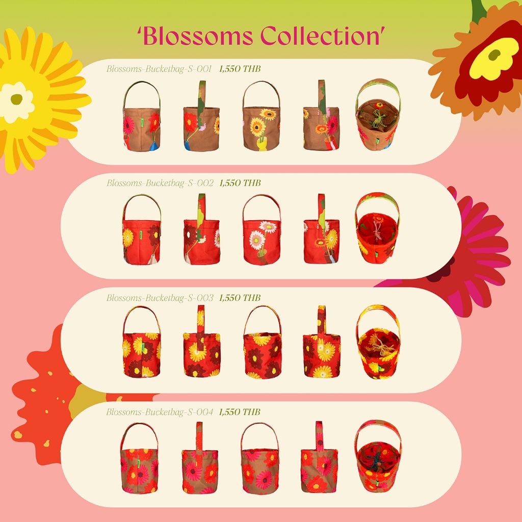 CELLS. กระเป๋าผ้า รุ่น Blossoms Collection