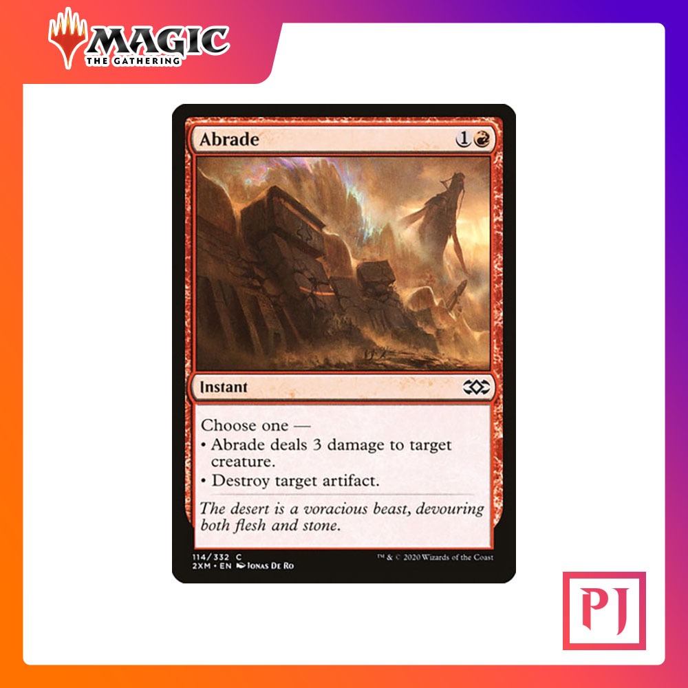 [MTG] Abrade [2XM] [RED] [COMMON] [FOIL] [ENG] (การ์ดเมจิค / Magic the Gathering)