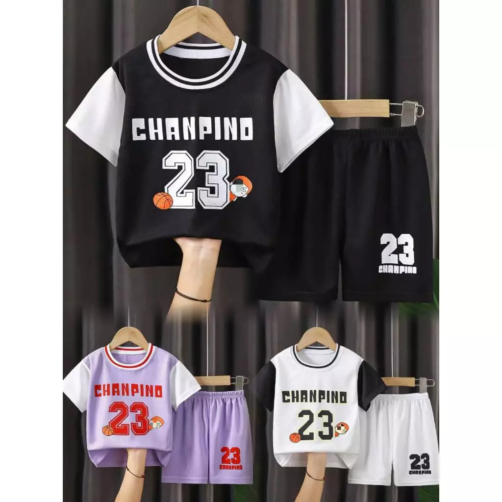 เสื้อยืดเด็ก ชุดเซตเด็กน่ารัก ลวดลายสวยงาม ผ้าระบายใส่แล้วไม่ร้อน เนื้อผ้ากีฬา พร้อมจัดส่งสินค้า