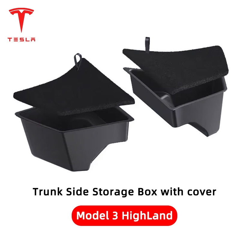 🚚จัดส่งจากไทย🚚กล่องจัดเก็บด้านข้างซ้ายขวาฝาท้าย Tesla Model 3 Highland สำหรับจัดระเบียบพื้นที่ในรถ