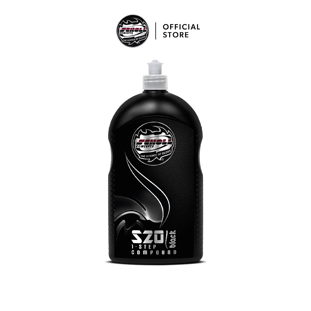 SCHOLL Concepts® S20 Black น้ำยาขัดสีรถ "1 ขั้นตอน" สำหรับรอยระดับปานกลาง (1 kg)