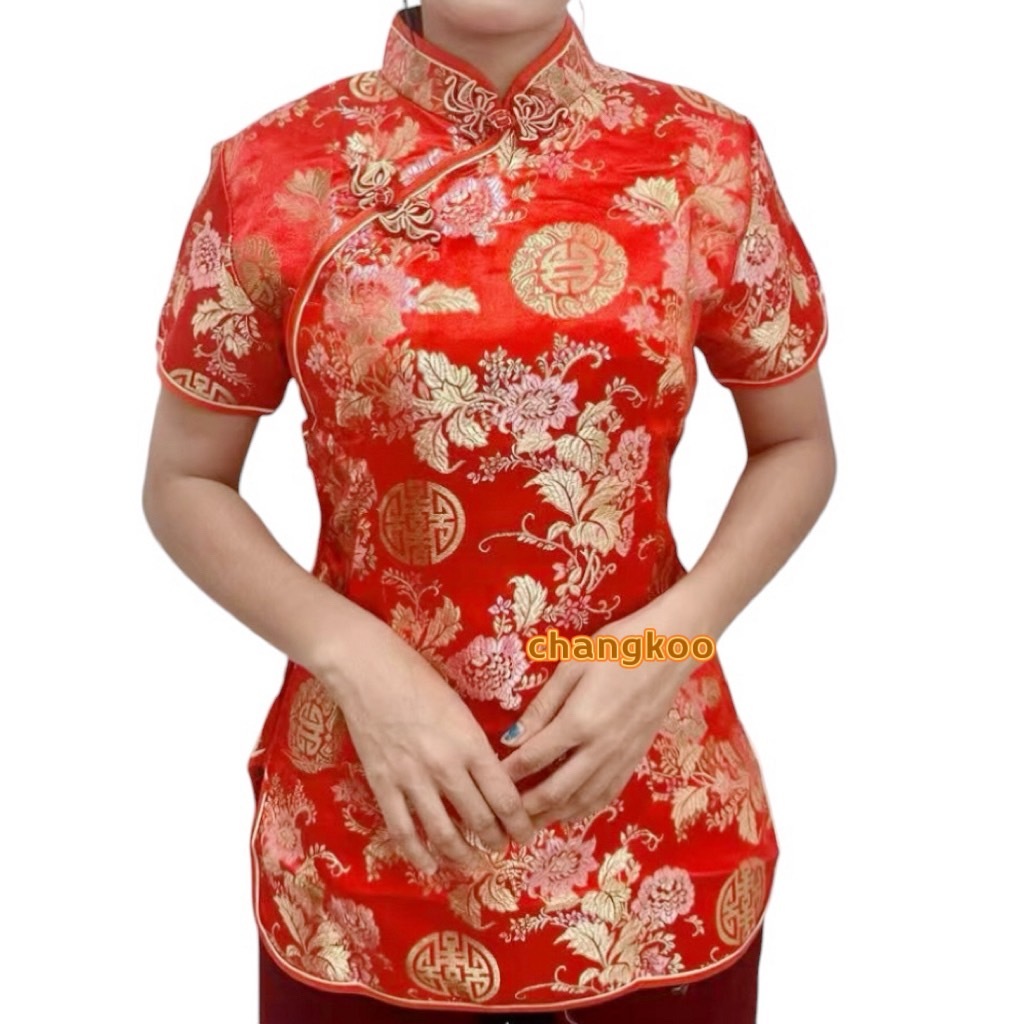 เสื้อกี่เพ้า ตรุษจีนใช้ออกงานสำคัญต่างๆงานดี ผ้าหนา ผ้ายืดหนาอย่างดี ราคาถูกที่สุด