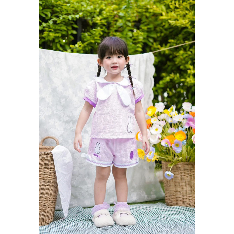 Four P’s House (เซ็ตมิฟฟี่ ม่วง) Size 2Y