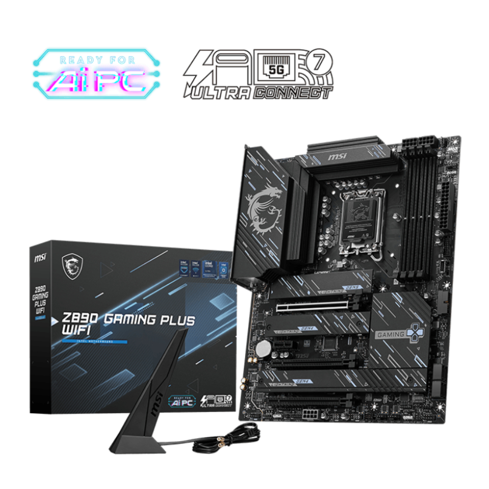 MAINBOARD (เมนบอร์ด) MSI Z890 GAMING PLUS WIFI (INTEL SOCKET 1851 DDR5 ATX)