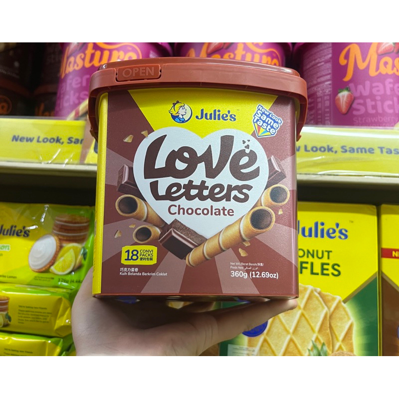 ขนมจูลี่ส์ Julie’s Love letters Chocolate 360g ราคาถูก (ของแท้) 💯