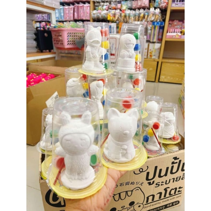 ยกลัง48ชุดตุ๊กตาปูนปั้นระบายสีขายส่งยกลัง48ชุดสุดคุ้ม ตุ๊กตาปูนพลาสเตอร์พร้อมชุดสีระบายสีขายส่งยกลัง - รูปที่ 3