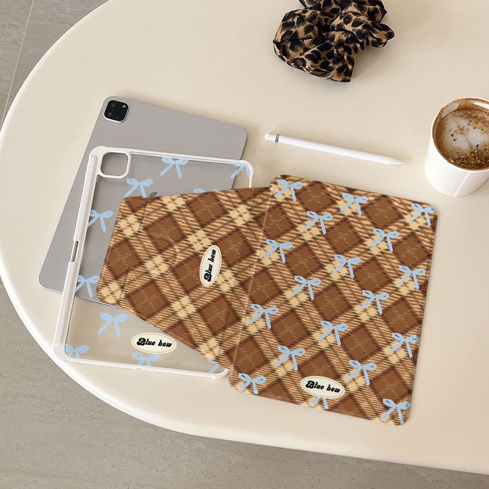 🚀จัดส่งทันที🚀เคสไอแพด การหมุน 360 องศา โบว์ริบบิ้น Air7 Pro11 2024 Air6 13 Gen11 ขัดแตะ เคสipad