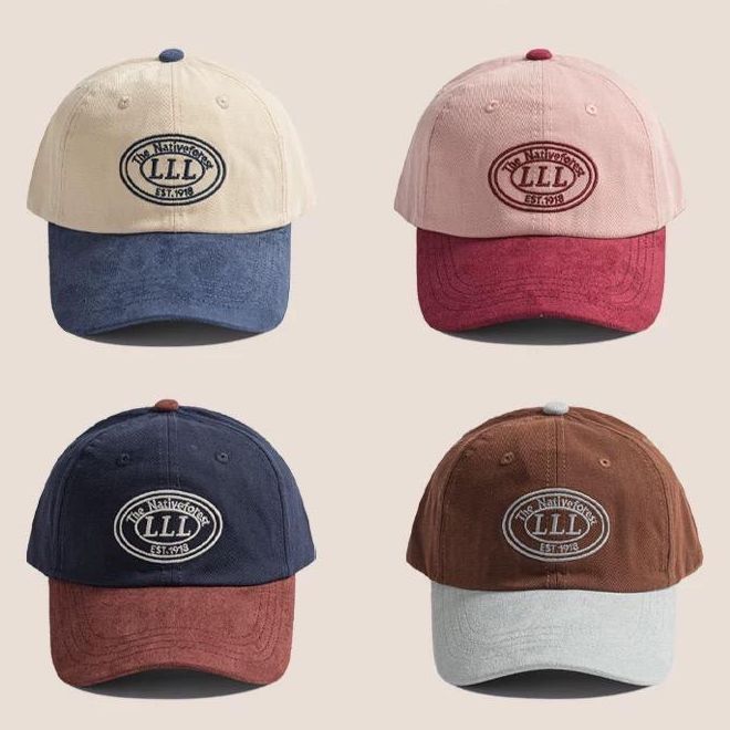 หมวกเบสบอล แบบนิ่ม ปักLLL มี5สี  คุณภาพสู สไตล์เกาหลี