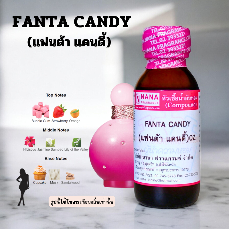 หัวเชื้อน้ำหอม 100% กลิ่นแฟนต้า แคนดี้(FANTA CANDY)