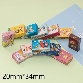 โมเดลจิ๋ว ซูเปอร์มาร์เก็ตจําลอง ขนาดมินิ ชั้นวางตกแต่งเครื่องดื่ม ขนมเด็ก ของเล่น DIY ส่งจากไทย S002