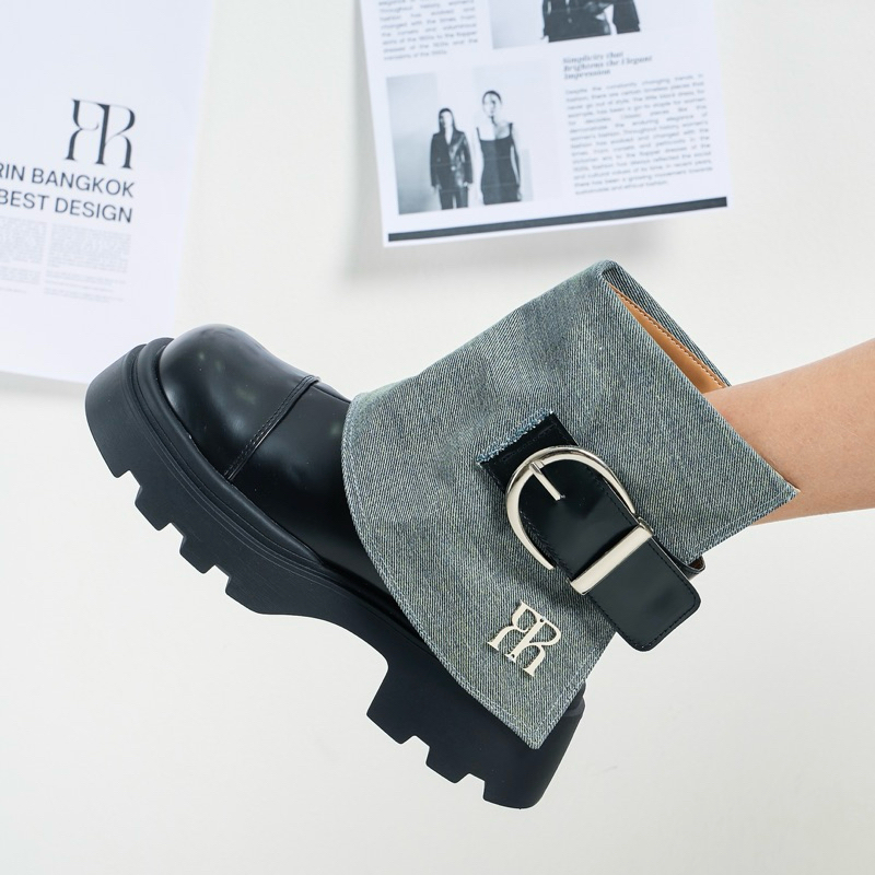 FERRIN.BKK - DENIM BOOTS (พร้อมส่ง37-38) (พรี 36,39,40 รอของ 15-20 วัน)