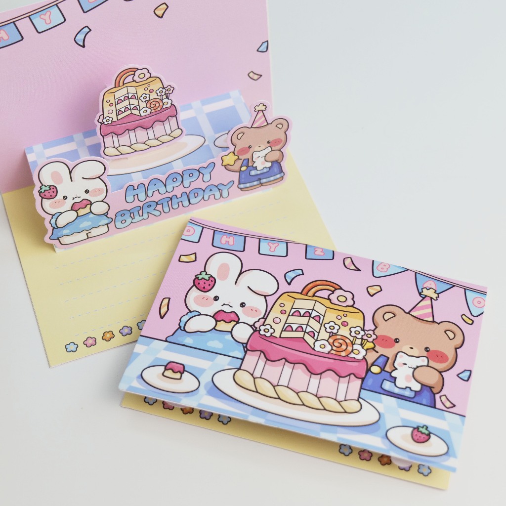 การ์ดอวยพร Best Wish Happy Birthday ราคา ถูกที่สุด ดีลบีเคเค แกลเลอรีภาพที่ 4