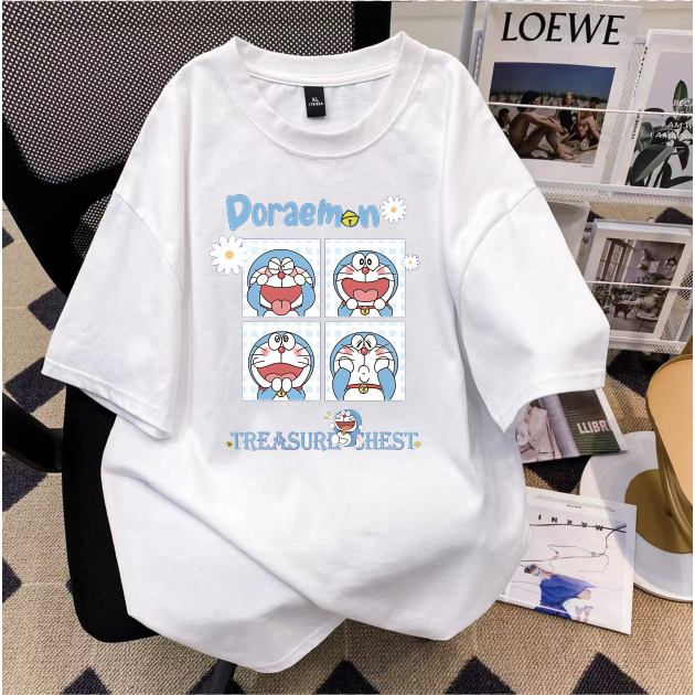 เสื้อยืดลายน่ารัก เนื้อผ้าคอตตอลแท้ CM100  สีไม่ตกเนื้อผ้าดี ตัดเย็บดี