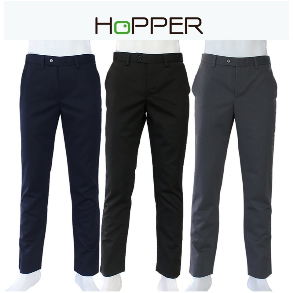 Hopper Progress กางเกงขากระบอกเล็กผ้ากำมะดิน