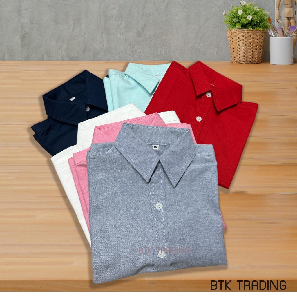เสื้อเชิ้ตเด็ก สีพื้น เสื้อเชิ้ตเด็กชาย เชิ้ตแขนสั้น ทรงกำลังดี งานไทย ผ้าอ็อกฟอร์ด สวมใส่สบาย ราคา ถูกที่สุด ดีลบีเคเค แกลเลอรีภาพที่ 3