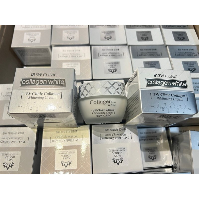 พร้อมส่ง 3W Clinic Collagen White Whitening Cream 60ml