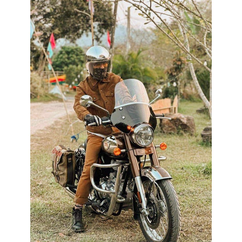 ชิวหน้ามอไซค์ ชิวบังลม Royal Enfield รุ่น Interceptor650 Classic500 Bullet500 Hunter350 ชิวบังลมแบรน