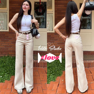 Patty Jeans 🌈 กางเกงยีนส์ทรงขาม้าใหญ่ เอวสูง ผ้ายีนส์ยืดนำเข้า ยืดได้เยอะ ทรงสวยมาก