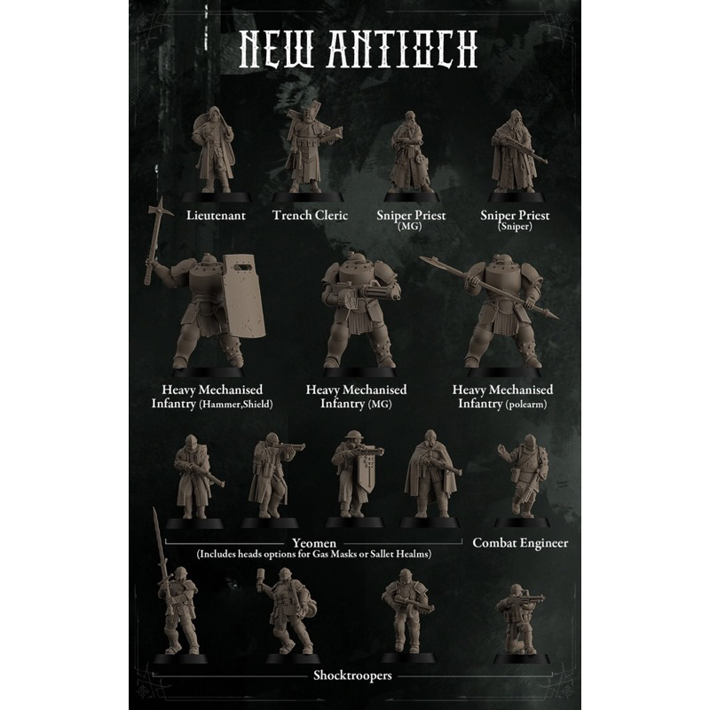 [Trench Crusade Officials Models] New Antioch Big Set