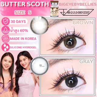 🔥คอนแทคเลนส์ ✨ขนาดมินิ✨Silicone Hydrogel ค่าอมน้ำ 60%✨Butter Scoth✨Mayalens Premium