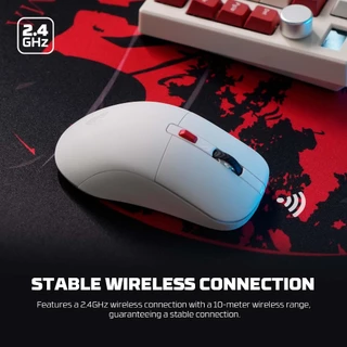 FANTECH WIRELESS MOUSE เมาส์เกมมิ่งไร้สาย Optical ความแม่นยำสูงปรับ DPI ได้ 800-2000 น้ำหนักเบา ใช้งานง่าย รุ่น WG9