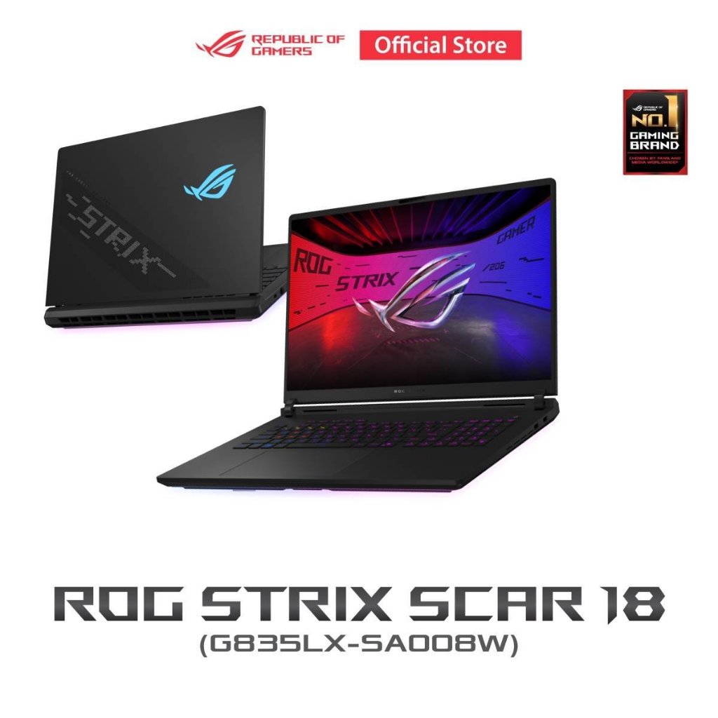 ASUS ROG Strix Scar (G835LX-SA008W) 18" 2.5K, INTEL ARL HX Core Ultra 9, 64GB, 2TB SSD, W11