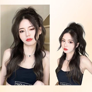 In Beauty วิกผมหางม้าสูงหยิกหางม้าผมหางม้าพร้อมคลิปกรงเล็บตรงวิกผมหางม้าวิกผมสําหรับผู้หญิง(ความยาว: ประมาณ 35 ซม)