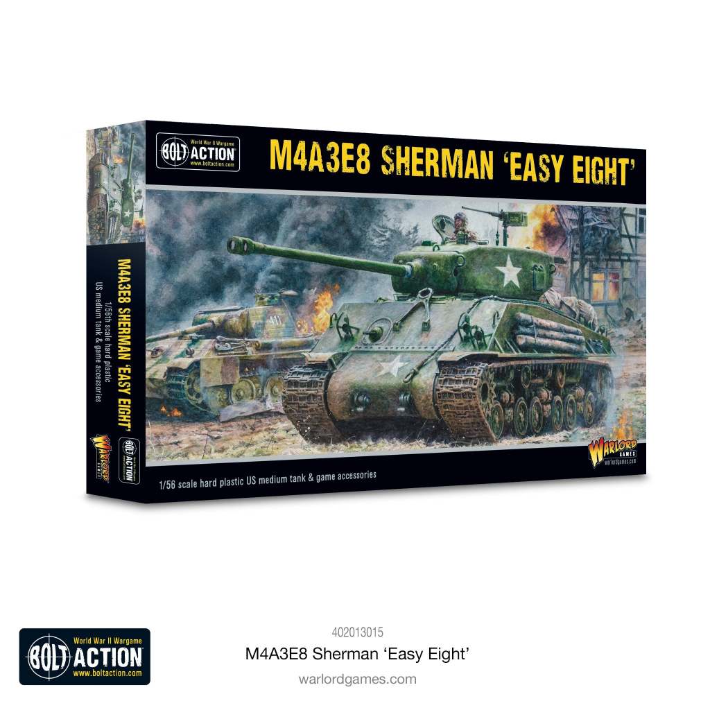 (WARLORD GAMES) BOLT ACTION! M4A3E8 SHERMAN 'EASY EIGHT' โมเดลรถถังจำลอง